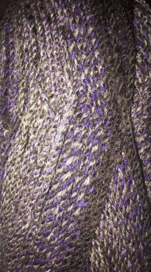 Knit Hat, Crocheted Scarf Set (8)