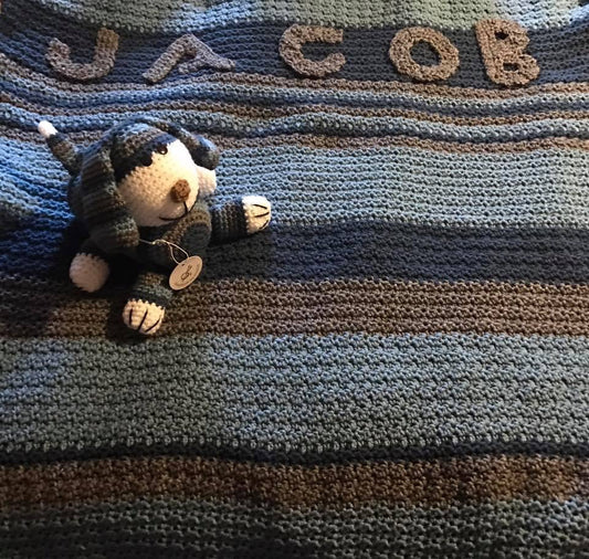 Personalized Baby Blanket With Matching Puppy or Doll