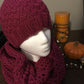 Rich Orchid Knit Hat and Scarf Set