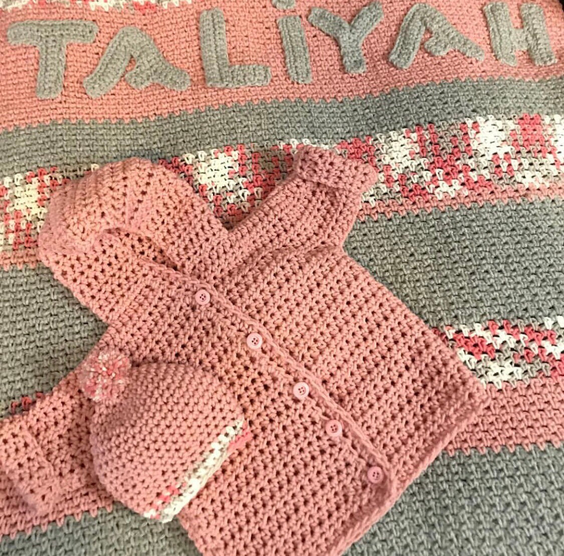 Baby Blanket Sweater Sets