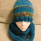 Teal Hat & Scarf Set #12