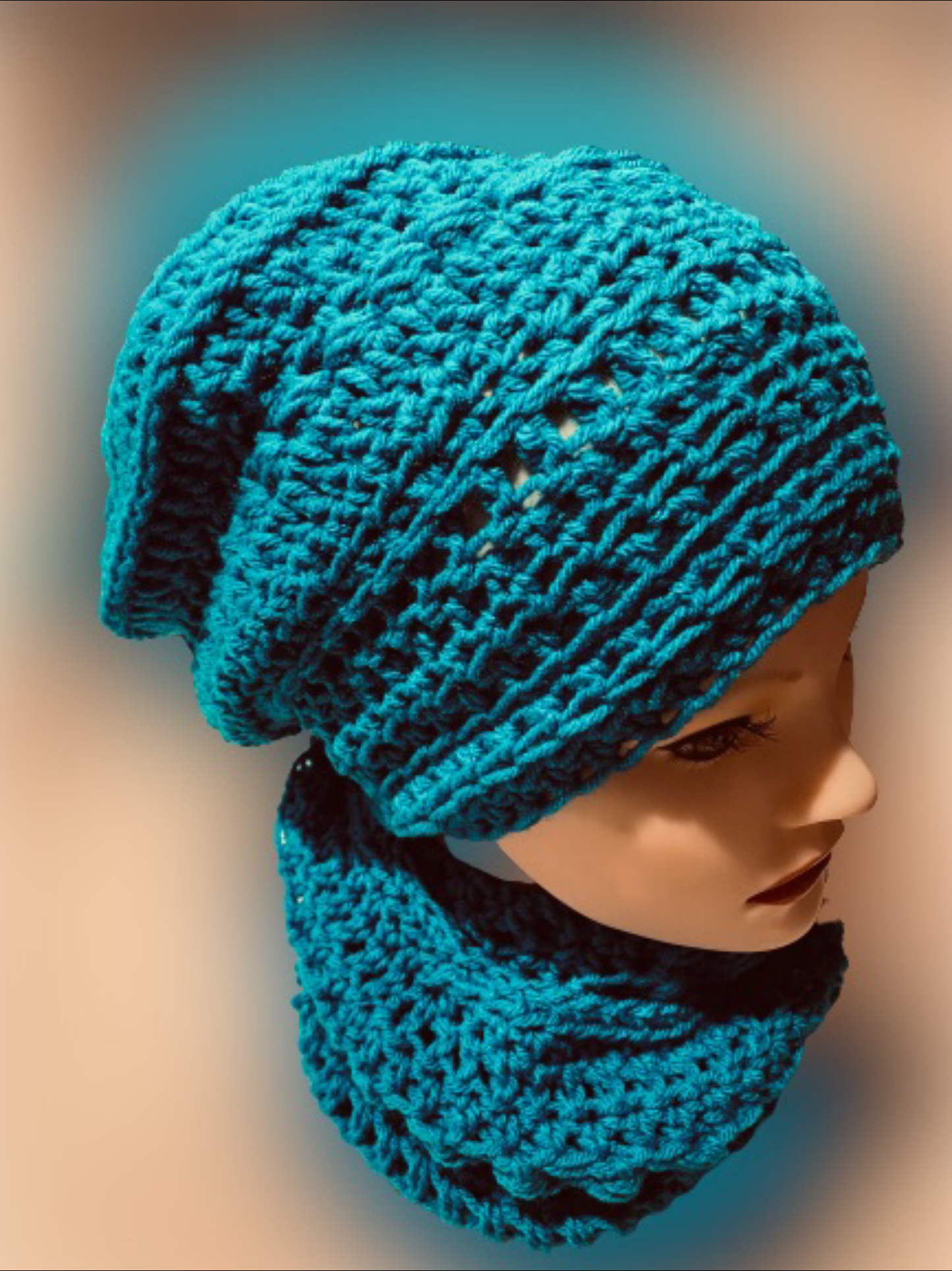 Knitted Hat & Neck Warmer