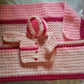 Crocheted Blanket with Matching Sweater