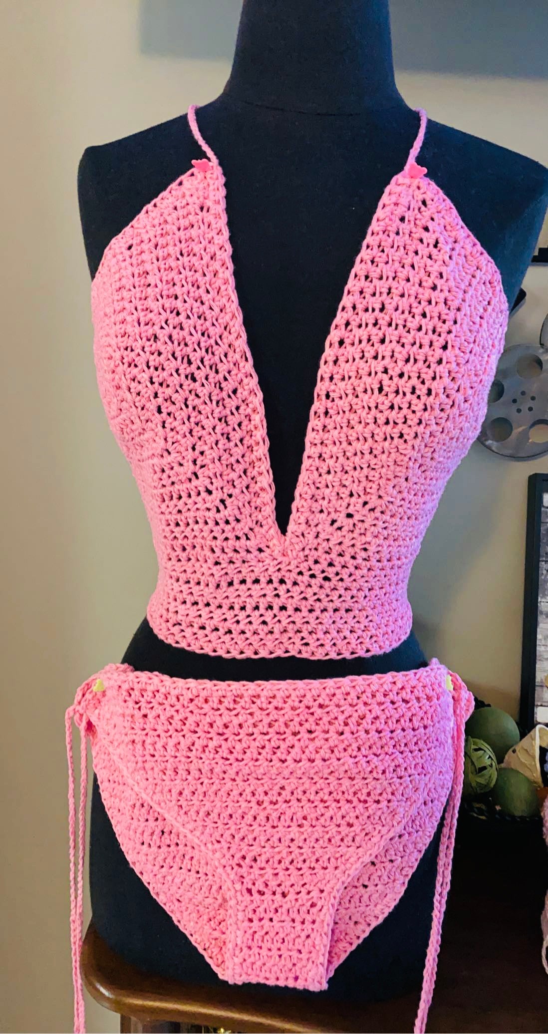 Crocheted Swimwear Set