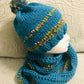Teal Hat & Scarf Set #12