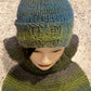 Knit Hat with Matching Dickey